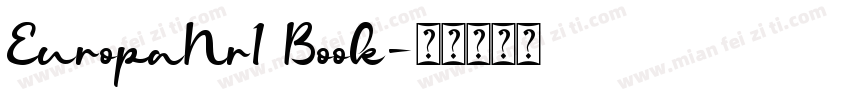 EuropaNr1 Book字体转换